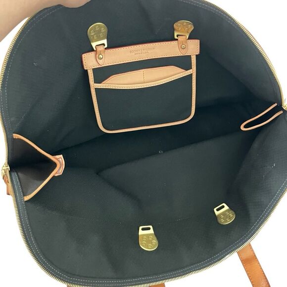 Dooney & Bourke Leather & Canvas Cabriolet Weekender Travel Bag - Picture 4 of 12